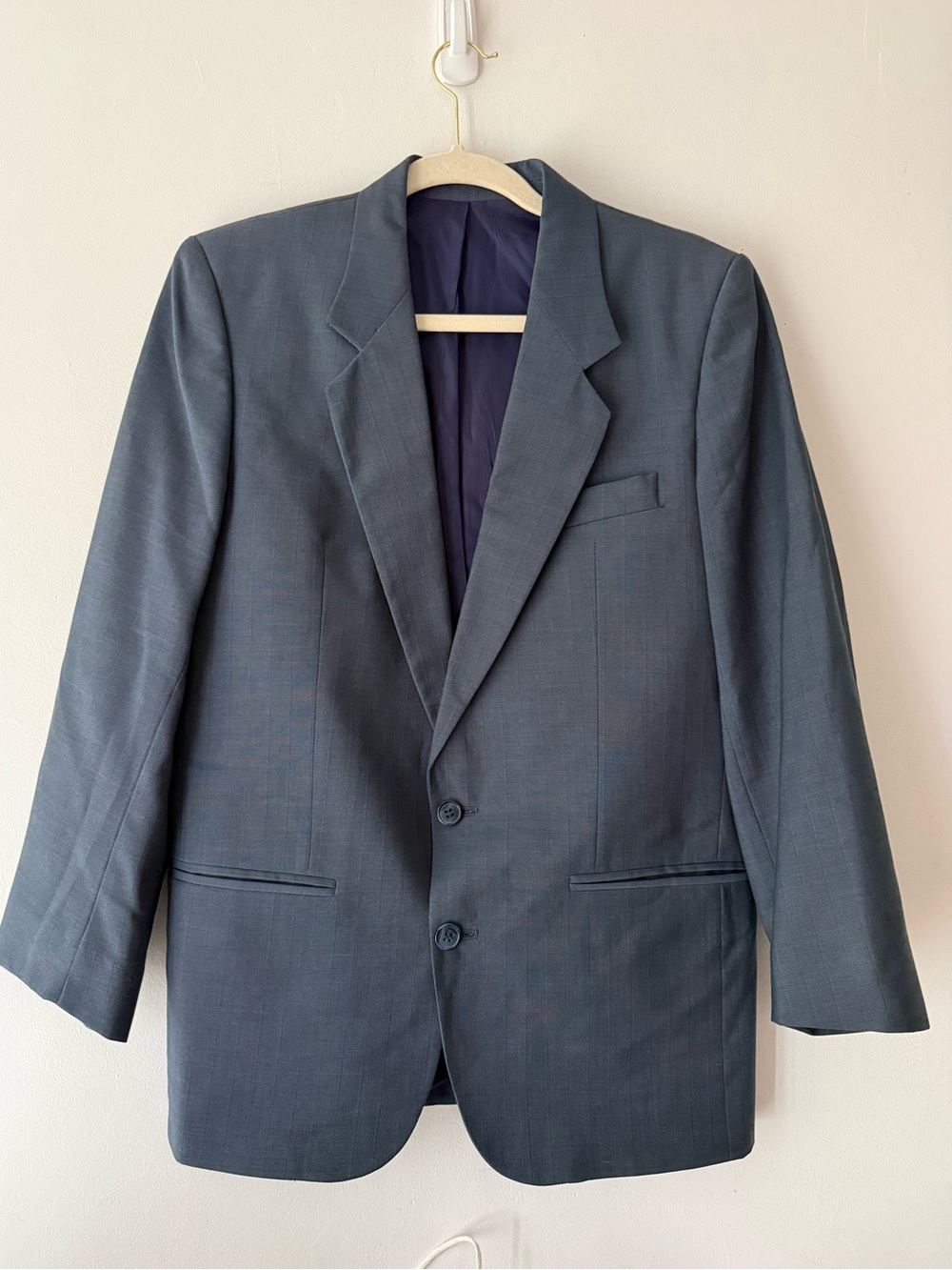Balenciaga Classic Dark Gray Two-Button Blazer Size EU 46 Vintage
